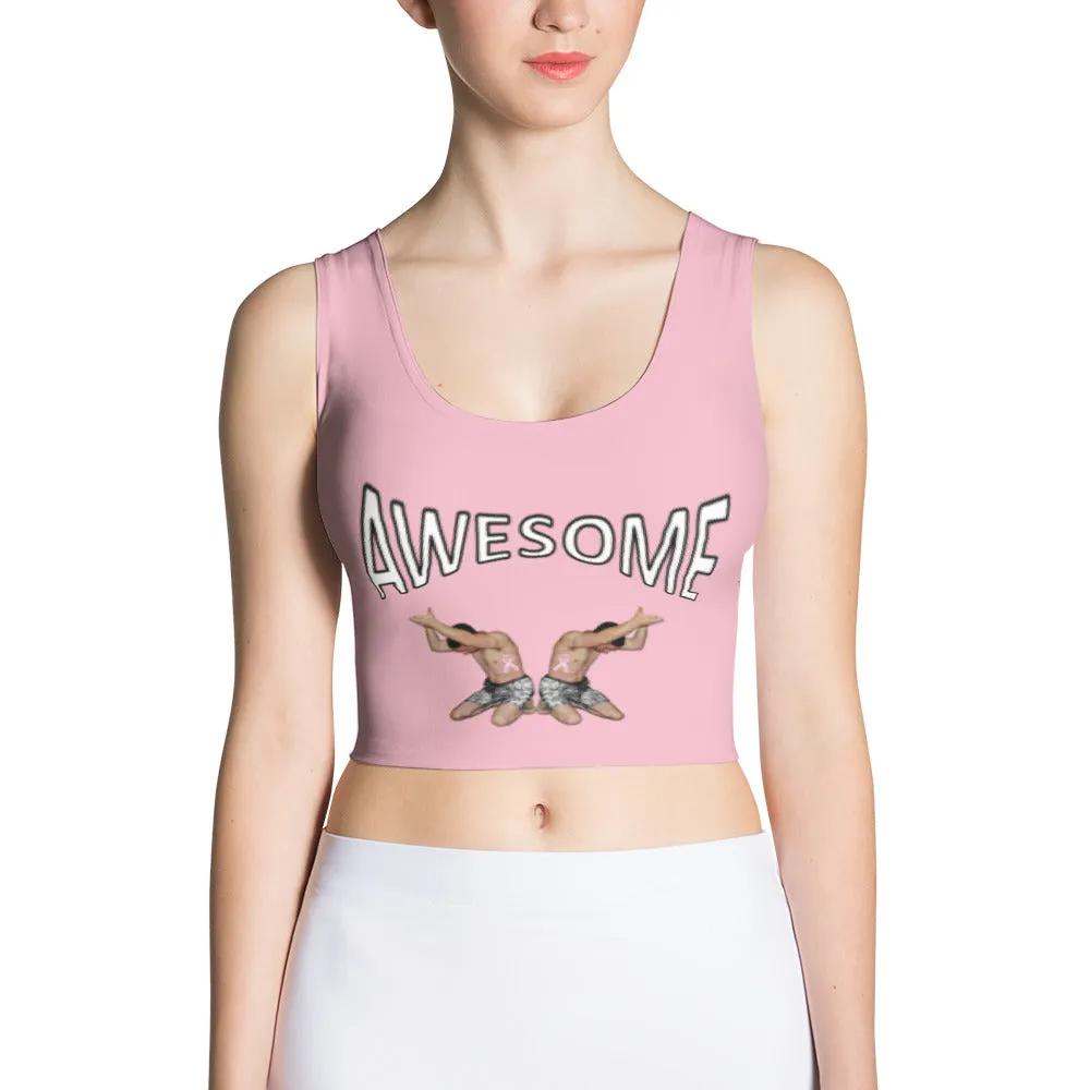 Crop Top Awesome Pale Pink