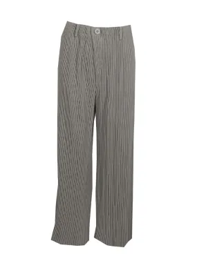 D230024 Wide Leg Pleated Pants *Grey *Backorder