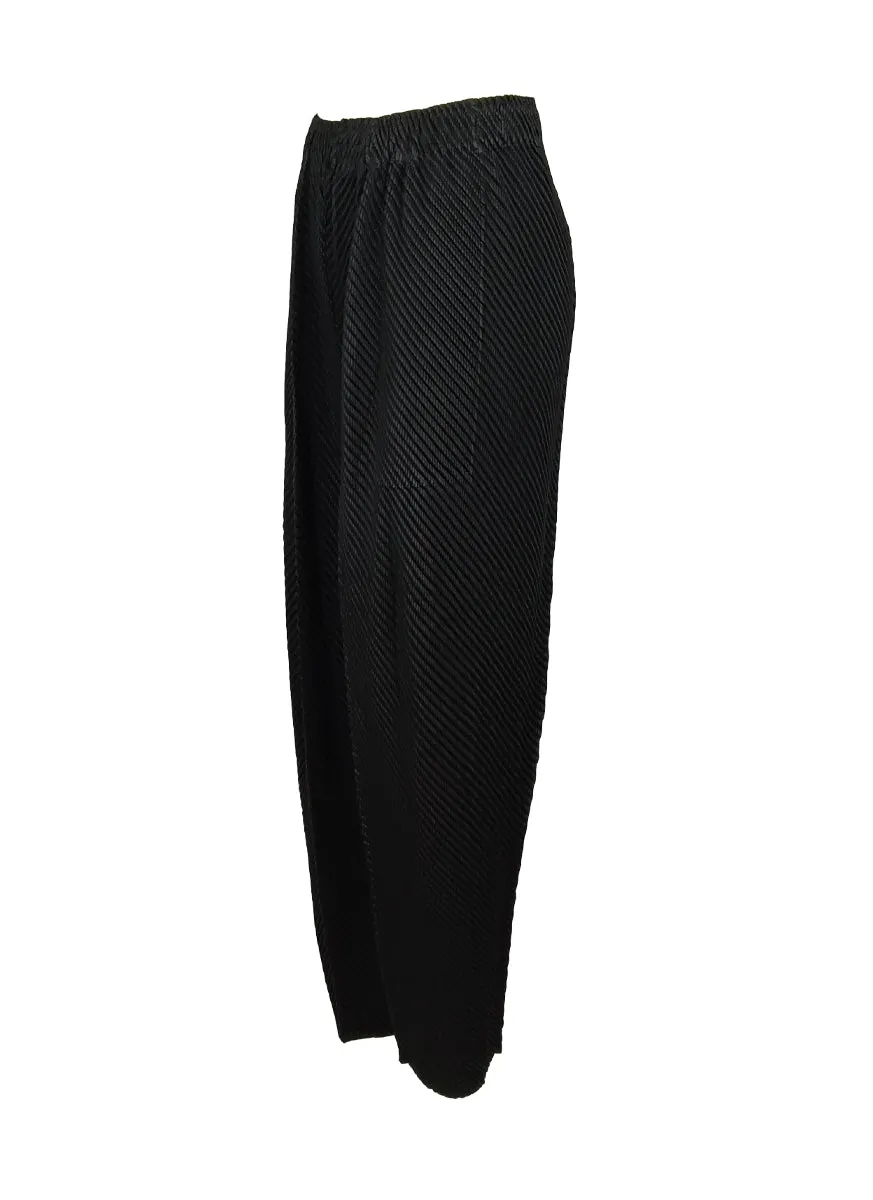 D230033 Pleated Pants *Black