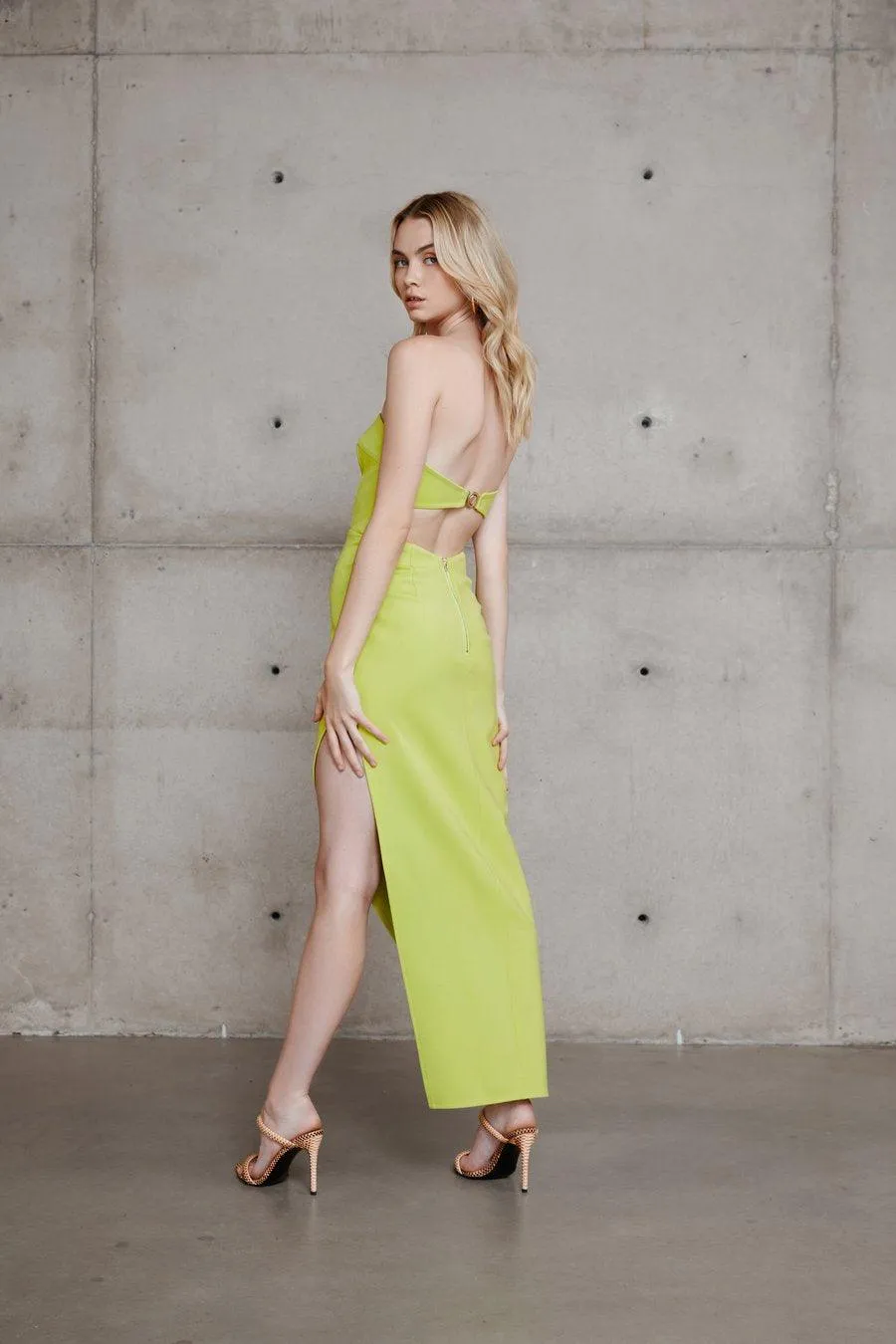 Deka Dress - Lime