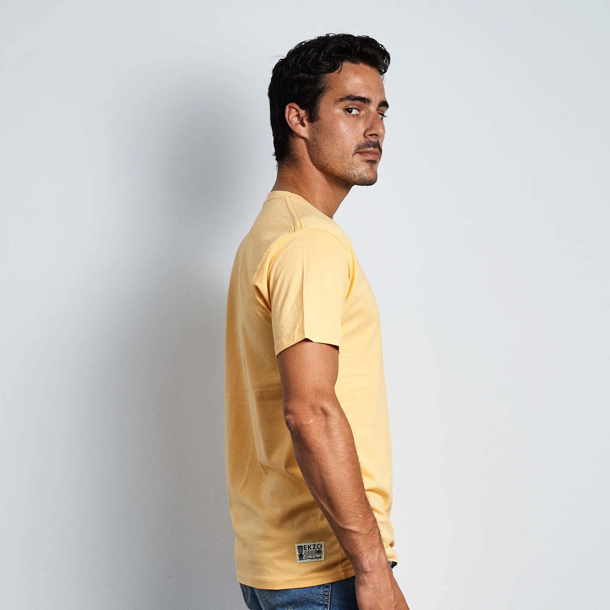 Diamond Patch Tee - Piña Yellow