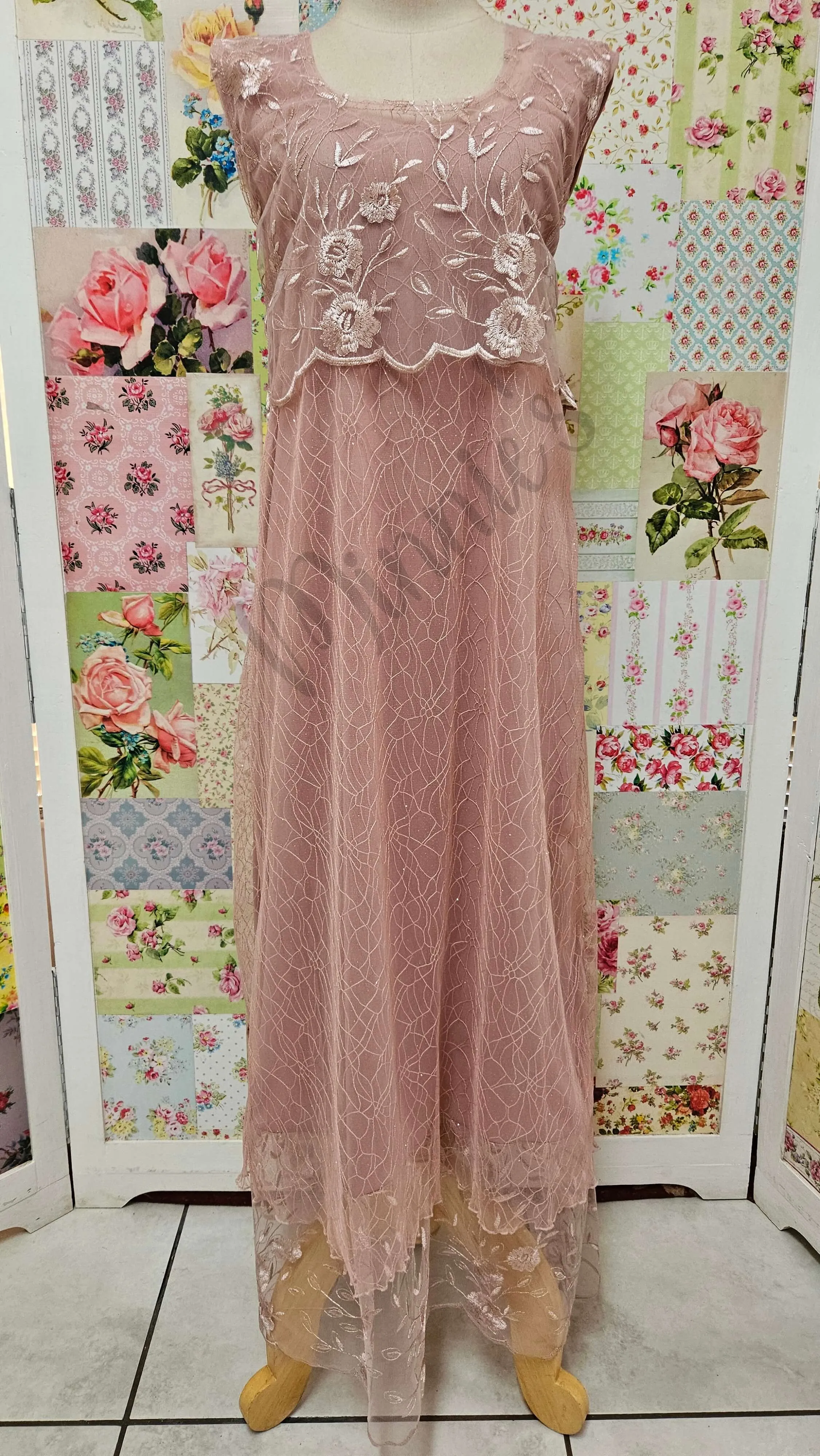 Dusty Pink 3-Piece Dress Set LR0605