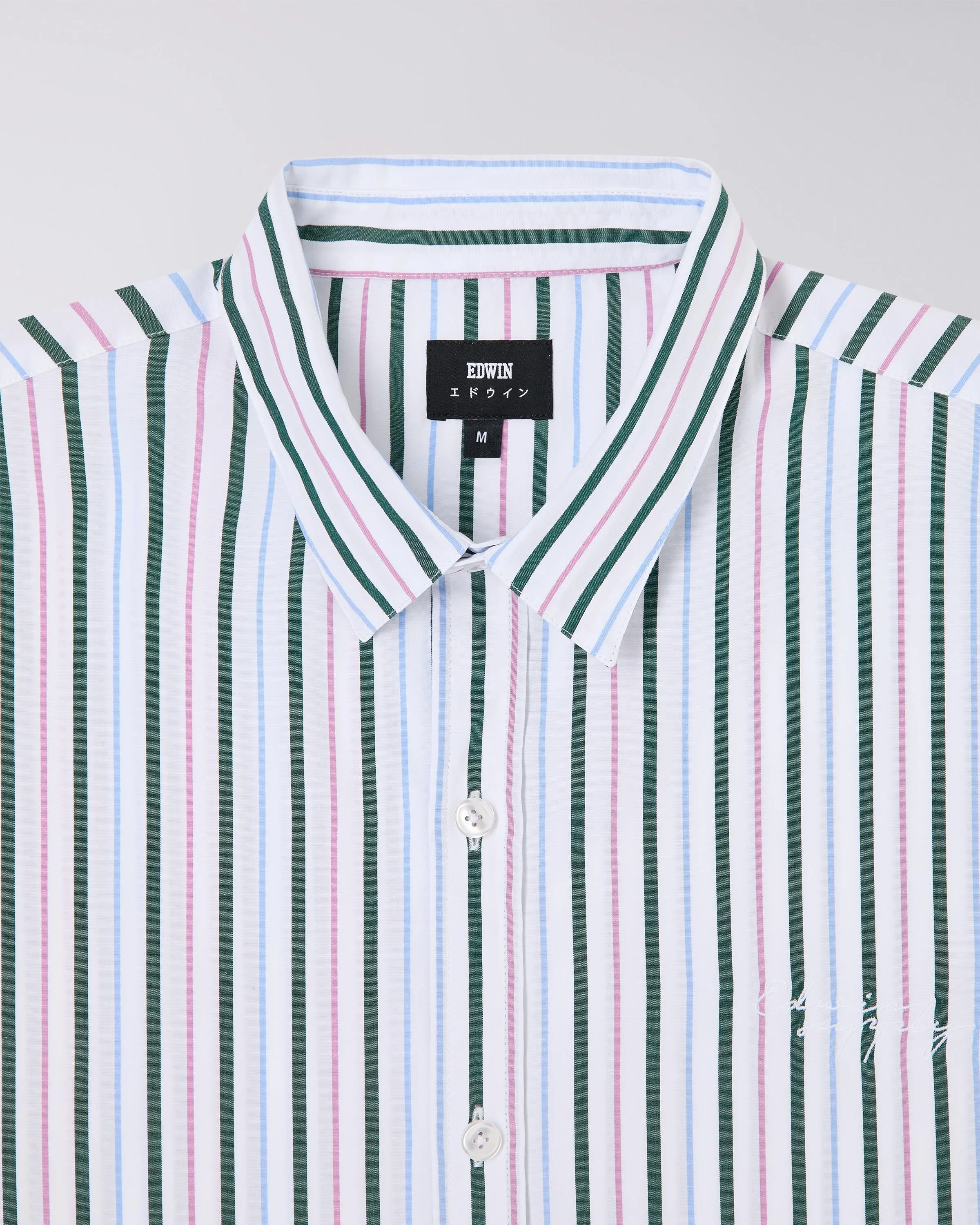 EDWIN Toledo Shirt White / Pink / Green