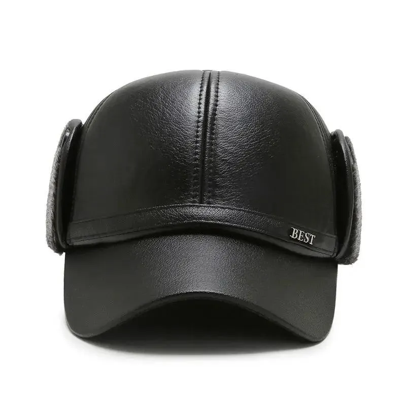 Elderly Thickened Cap With Velvet Ear Protection