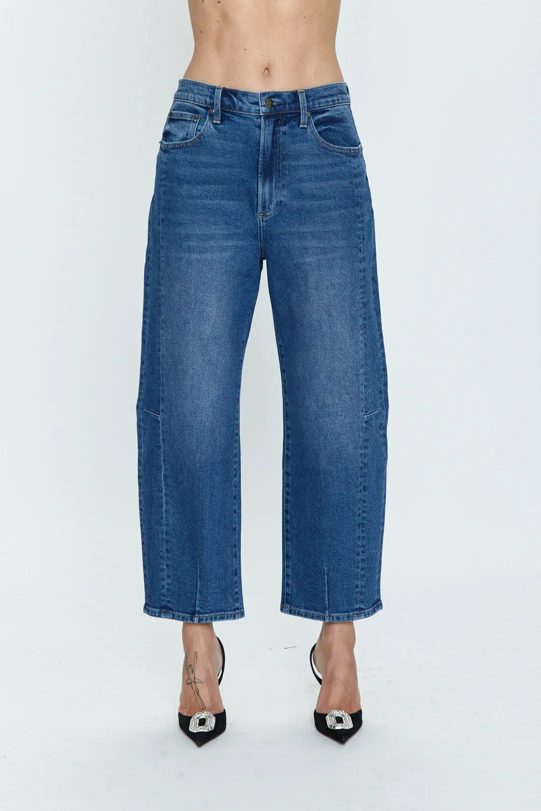 Eli High Rise Arched Leg Jean - Augustus