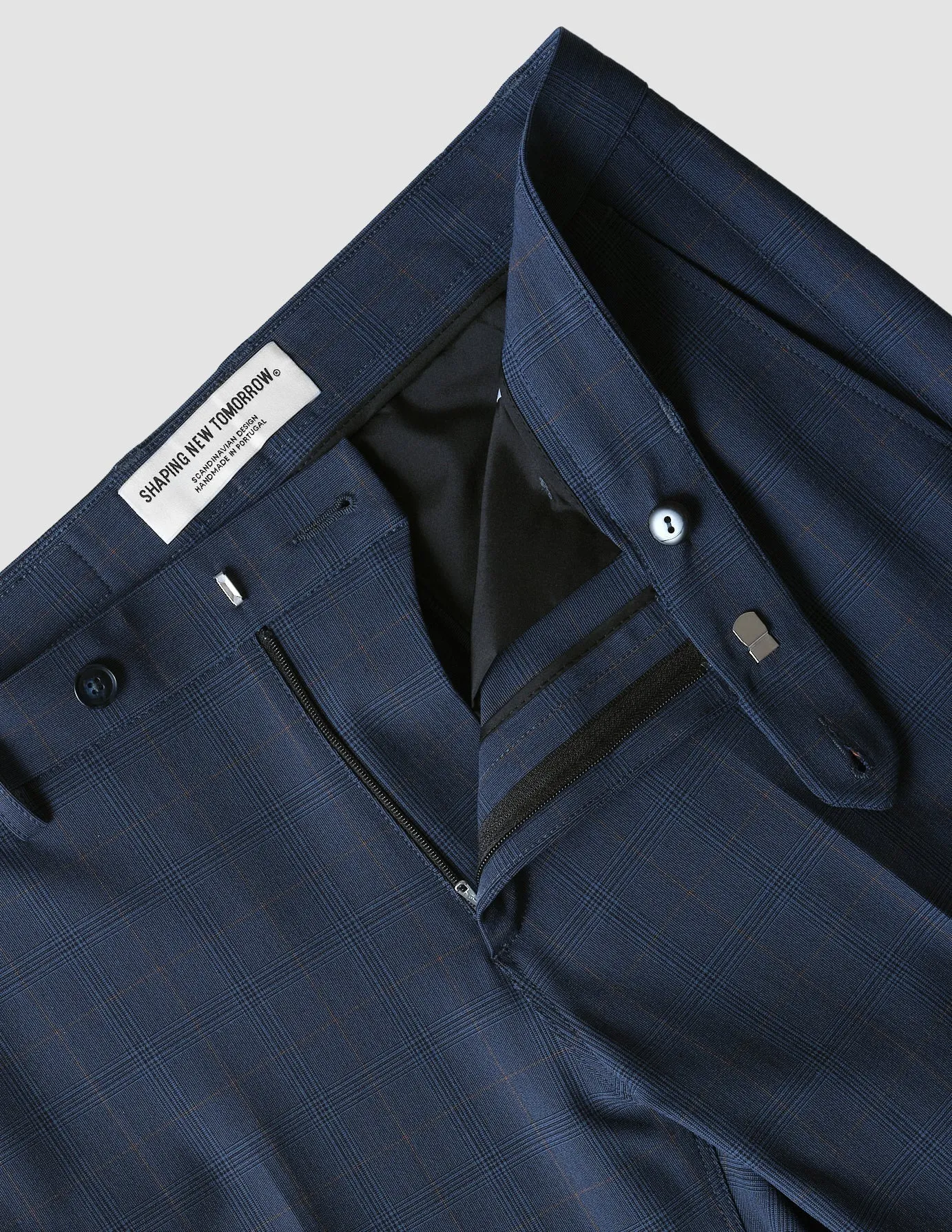 Essential Suit Pants Regular Royal Blue Check