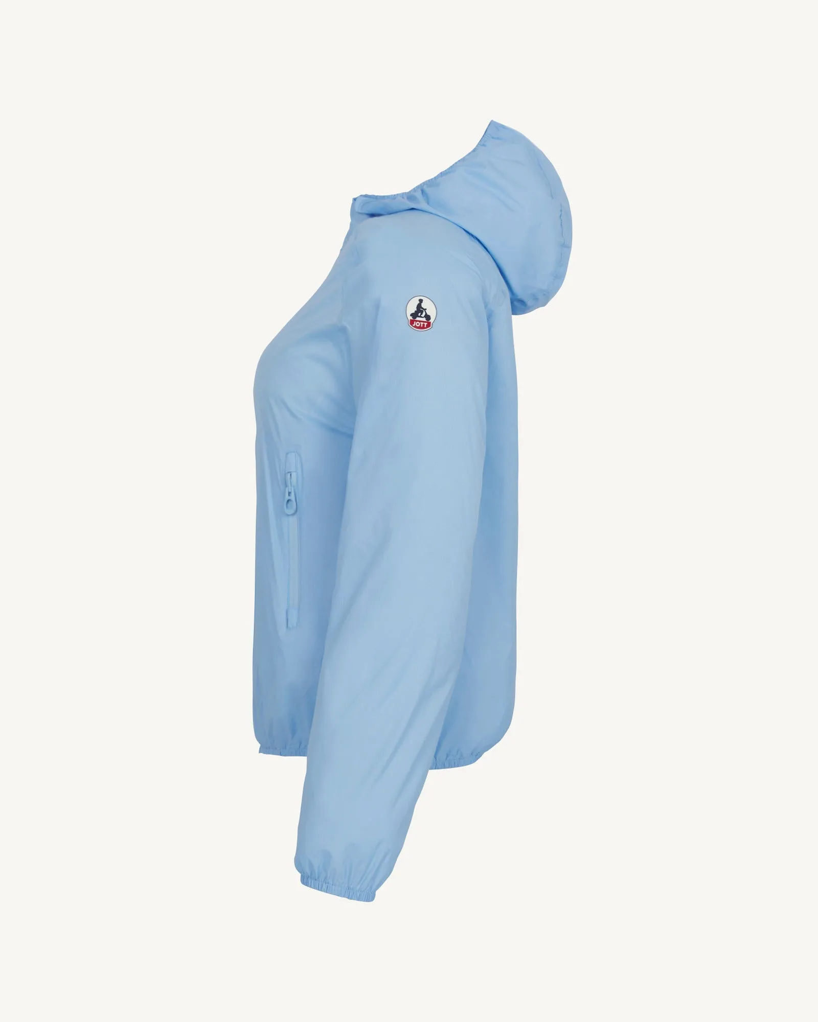 Feroe packable waterproof jacket Heaven blue