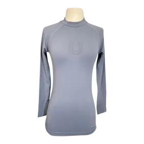 FitEq Long Sleeve Seamless Schooling Top in Slate Blue - Women's Large