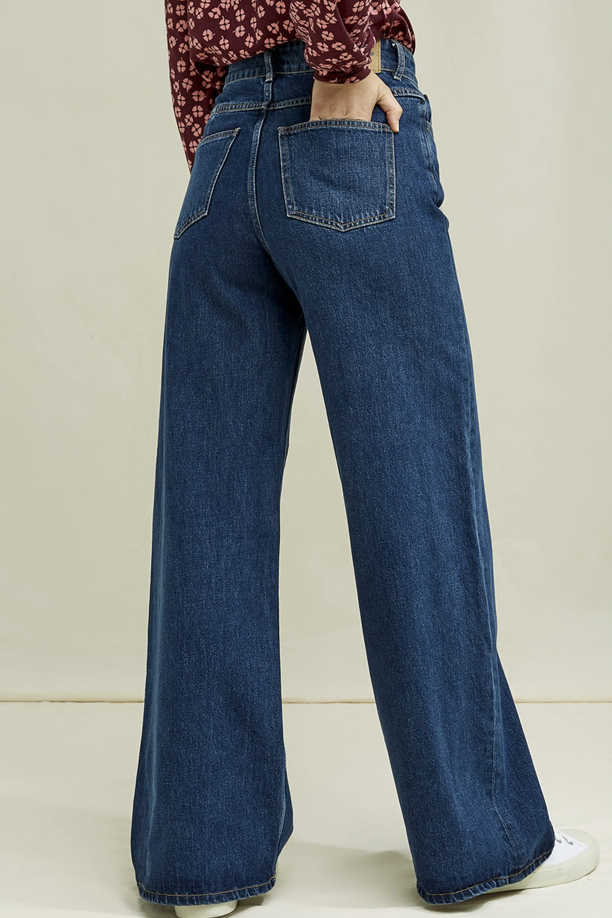 flora wide leg jeans