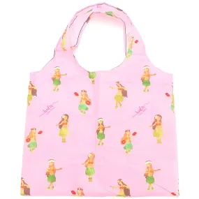 Foldable Bag Jake Hula Girl Pink