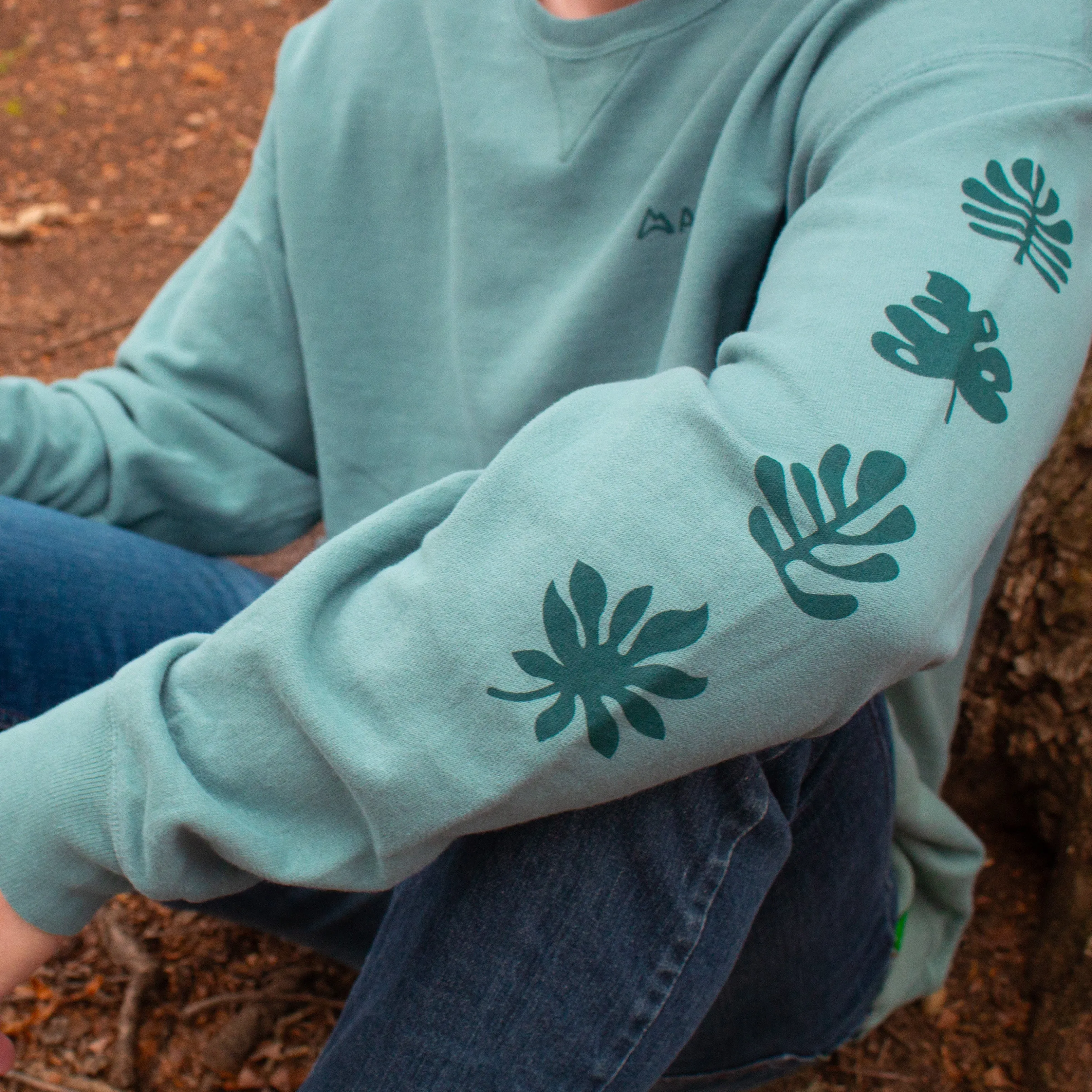 Foliage Comfort Wash Crew Sweatshirt - Cypress