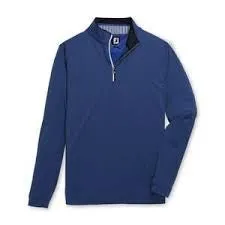 Footjoy Light Weight Striped Half Zip Pullover