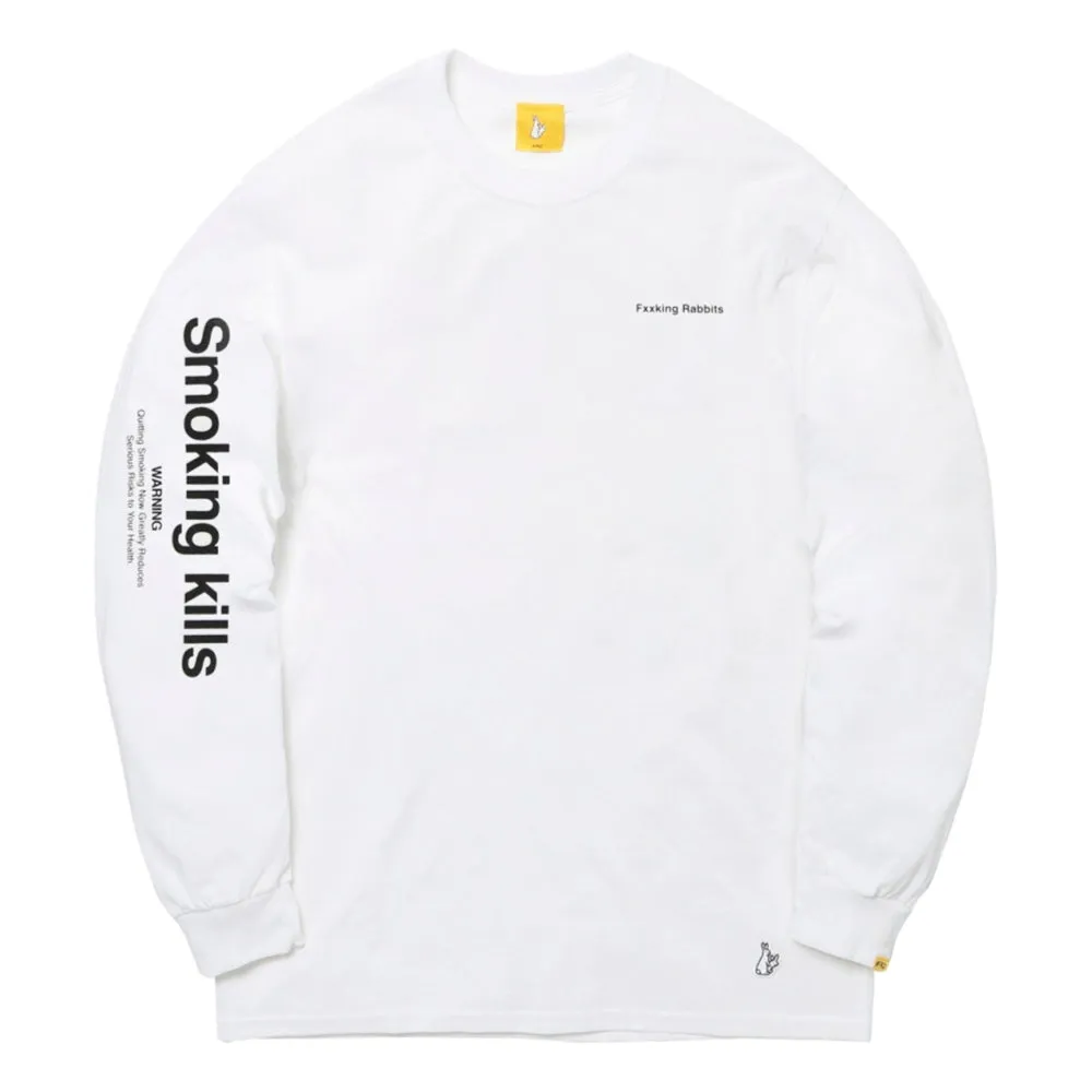 #FR2 SMOKER PHOTO LONG SLEEVE T-SHIRT-WHITE