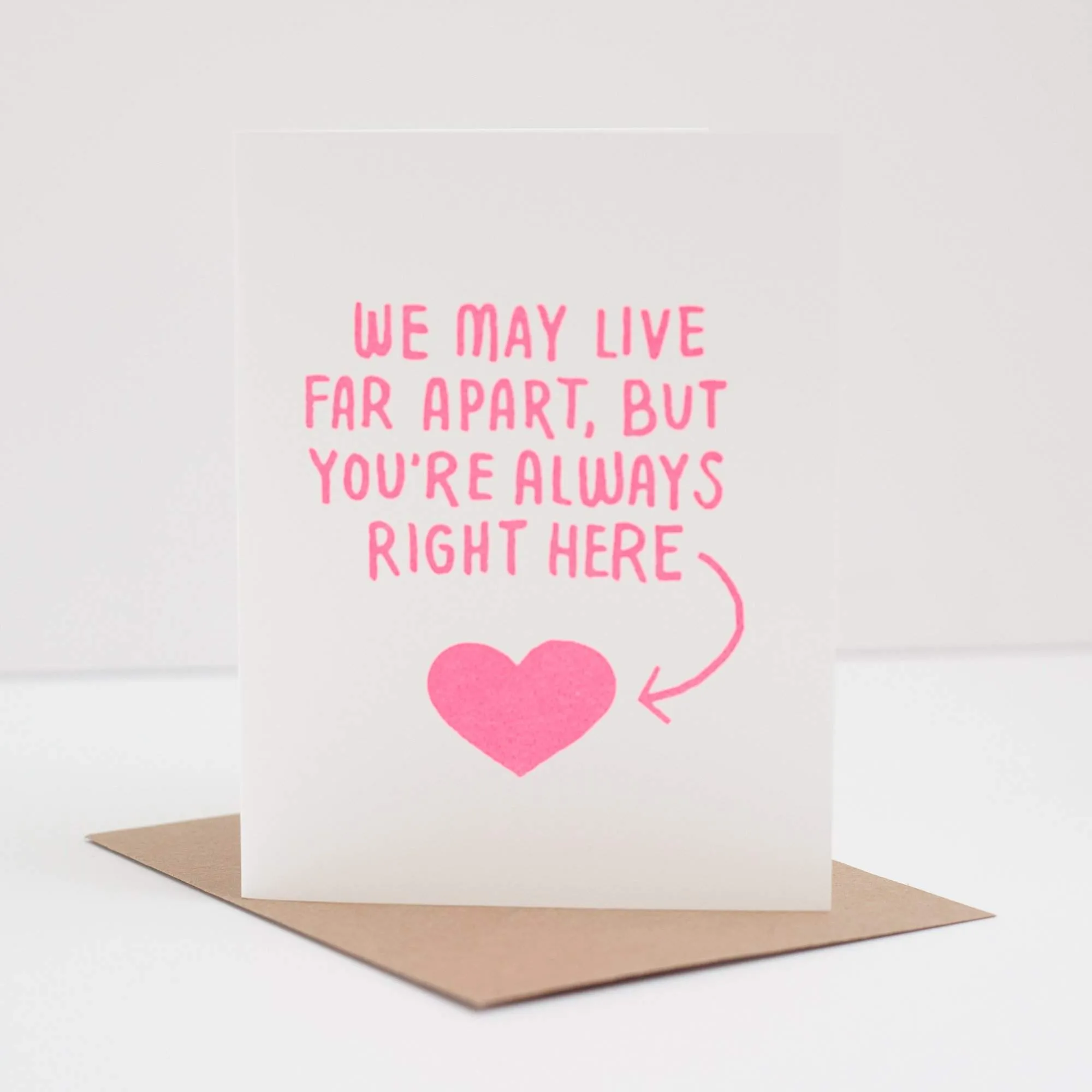 friendship card, card for long distance friend, sympathy card for a friend