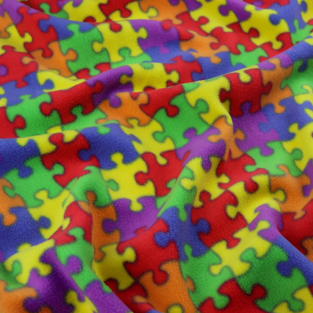 FS1050 Jigsaw Puzzle Polar Fleece Fabric