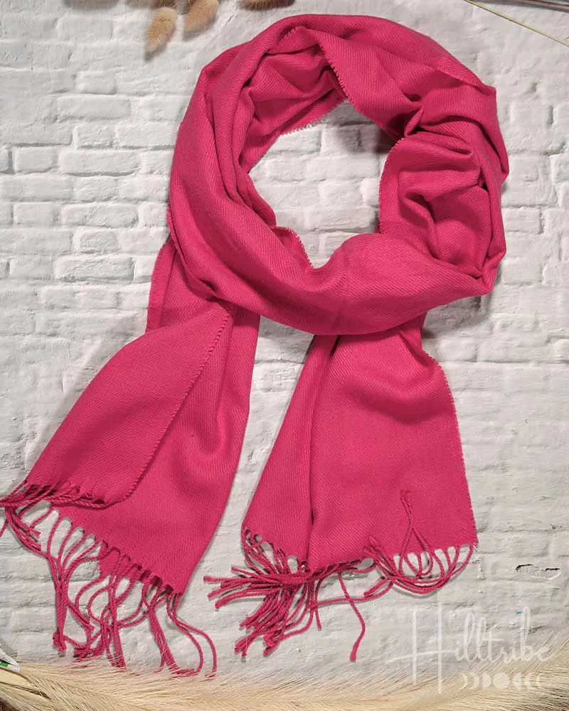 Fuchsia Plush Pashmina