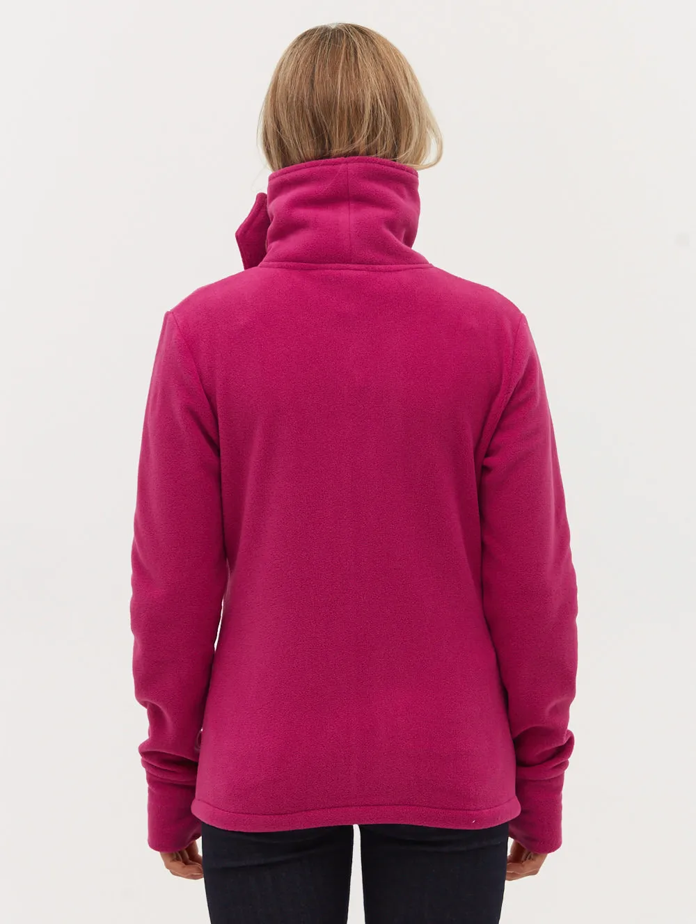 Funnel Microfleece Zip-Up Wrap Neck