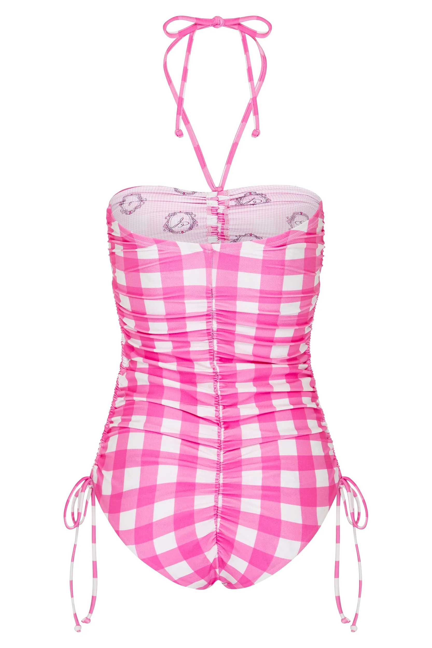 Gingham Halter One Piece