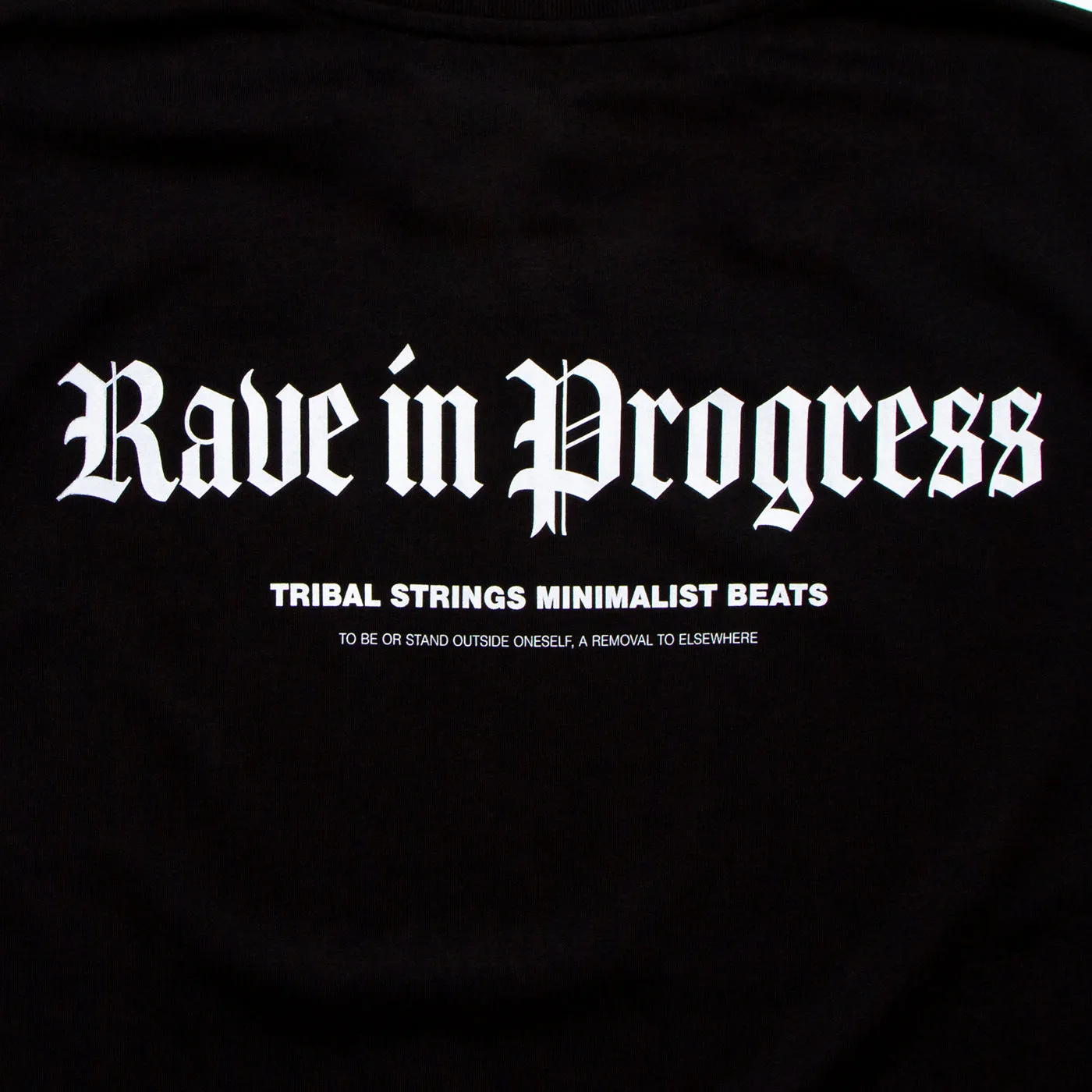 Gothic Rave in Progress Back Print - Tshirt - Black