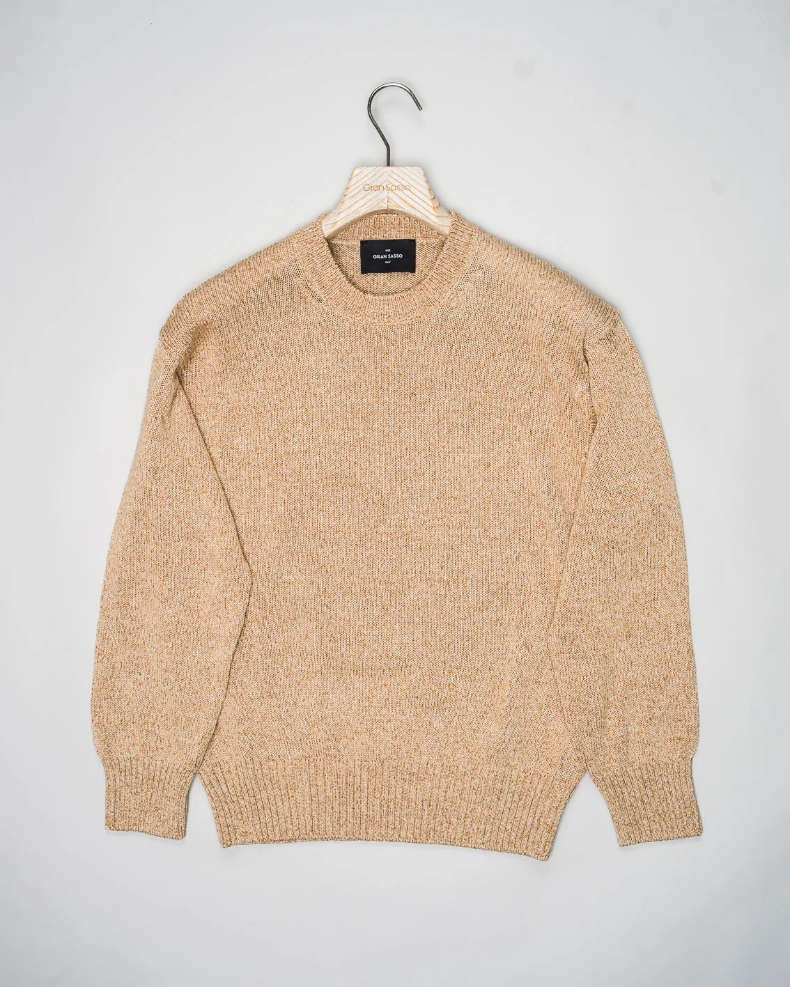 Gran Sasso Heavy Cotton Knit / Beige Melange