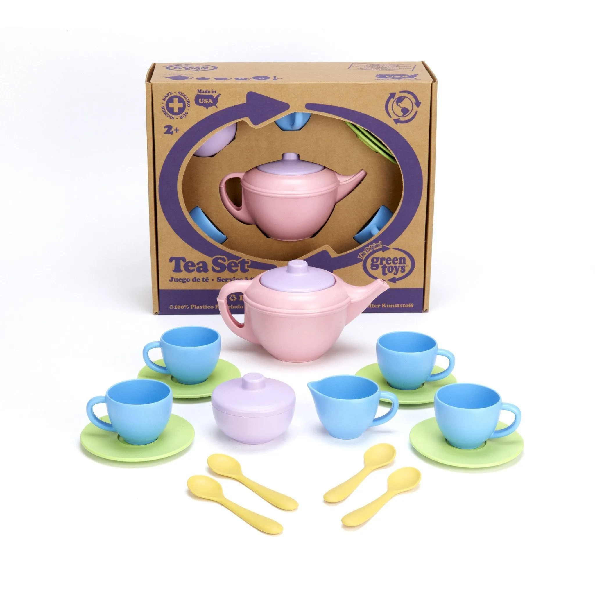 Green Toys Tea Set - Pink