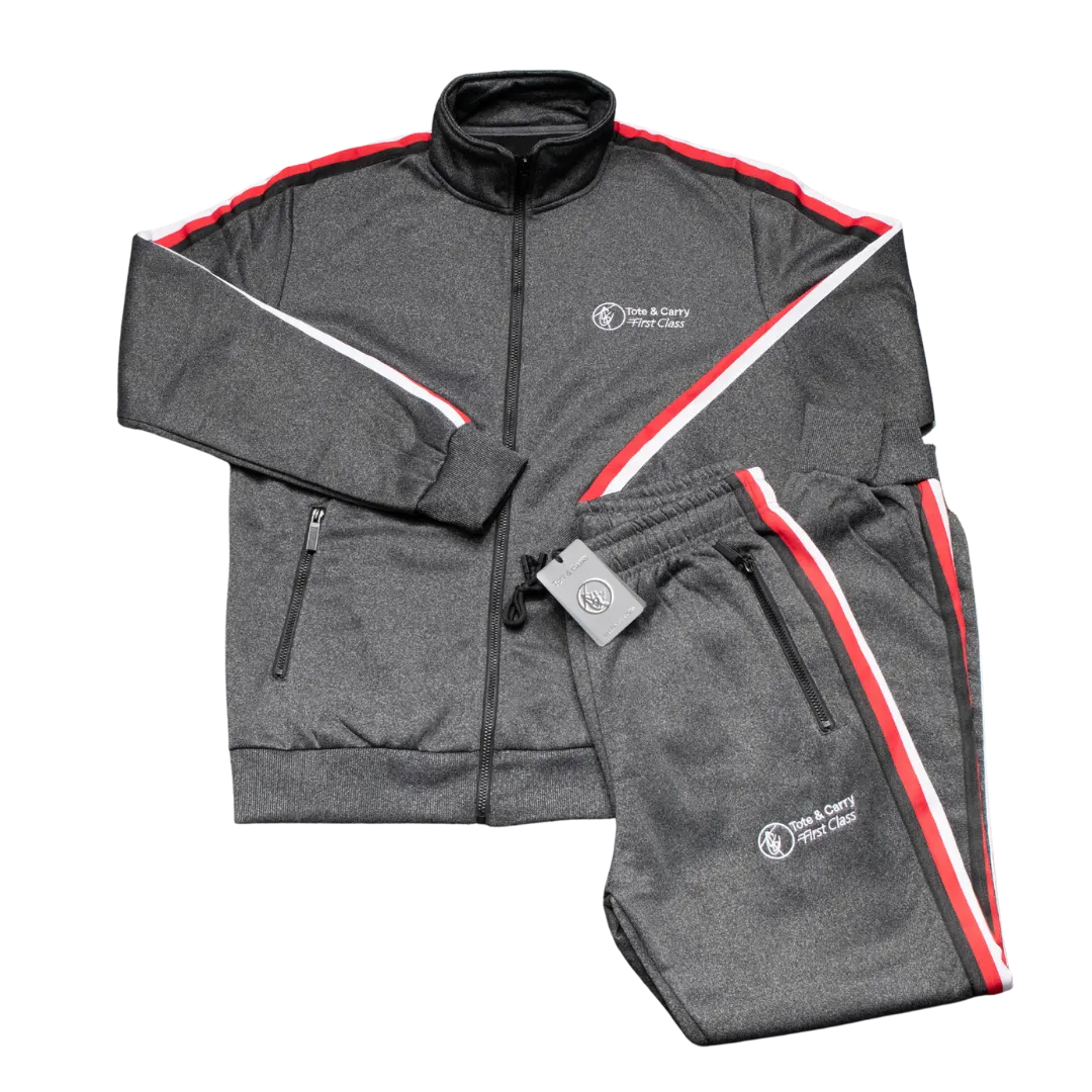 Grey First Class Full Zip Track Suit