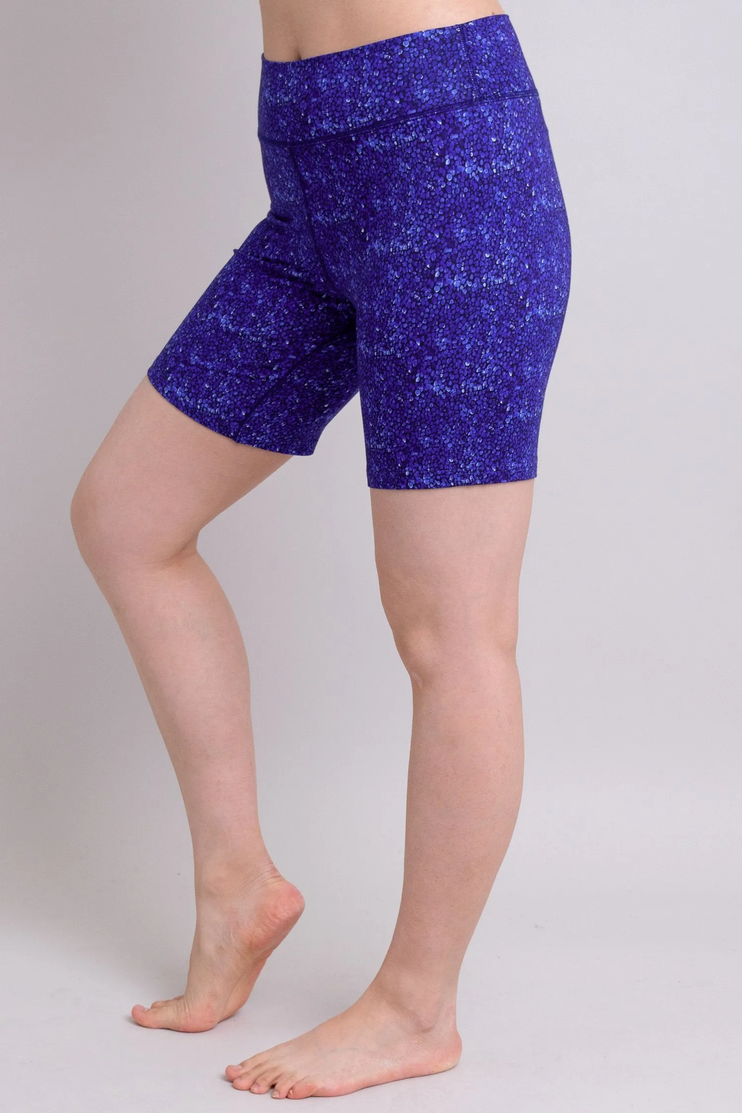 Hallie Shorts, Violet Dot, Bamboo