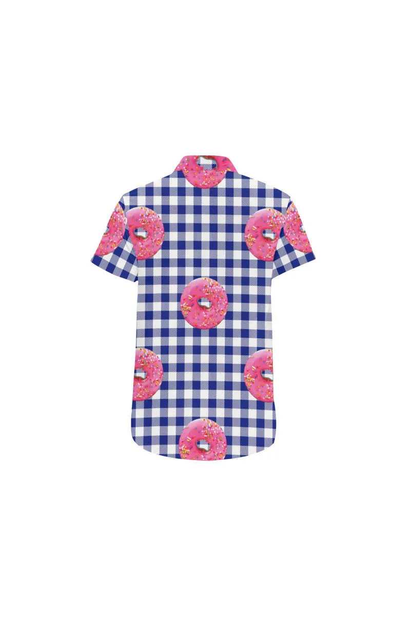 I Brought Donuts Men's All Over Print Short Sleeve Shirt/Large Size