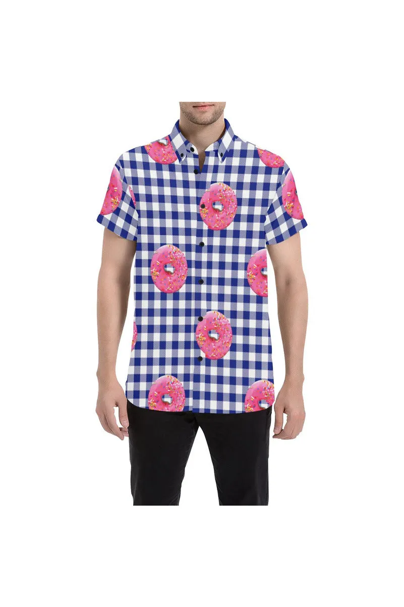 I Brought Donuts Men's All Over Print Short Sleeve Shirt/Large Size