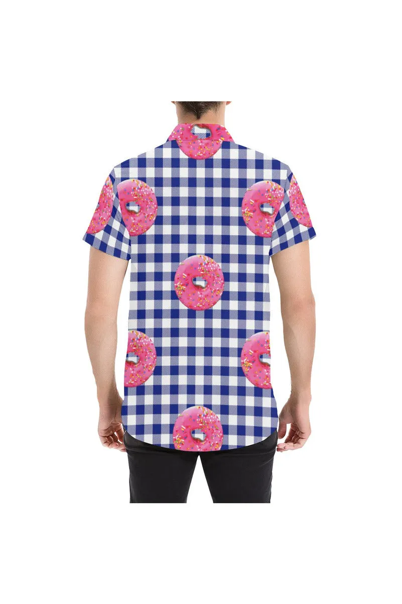 I Brought Donuts Men's All Over Print Short Sleeve Shirt/Large Size