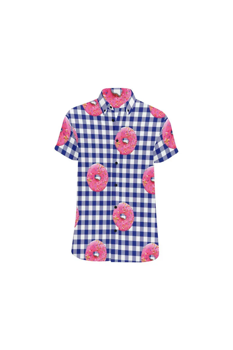 I Brought Donuts Men's All Over Print Short Sleeve Shirt/Large Size