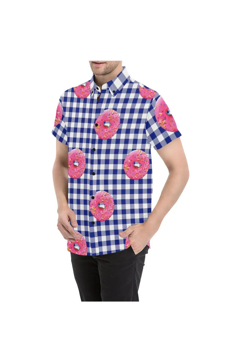 I Brought Donuts Men's All Over Print Short Sleeve Shirt/Large Size