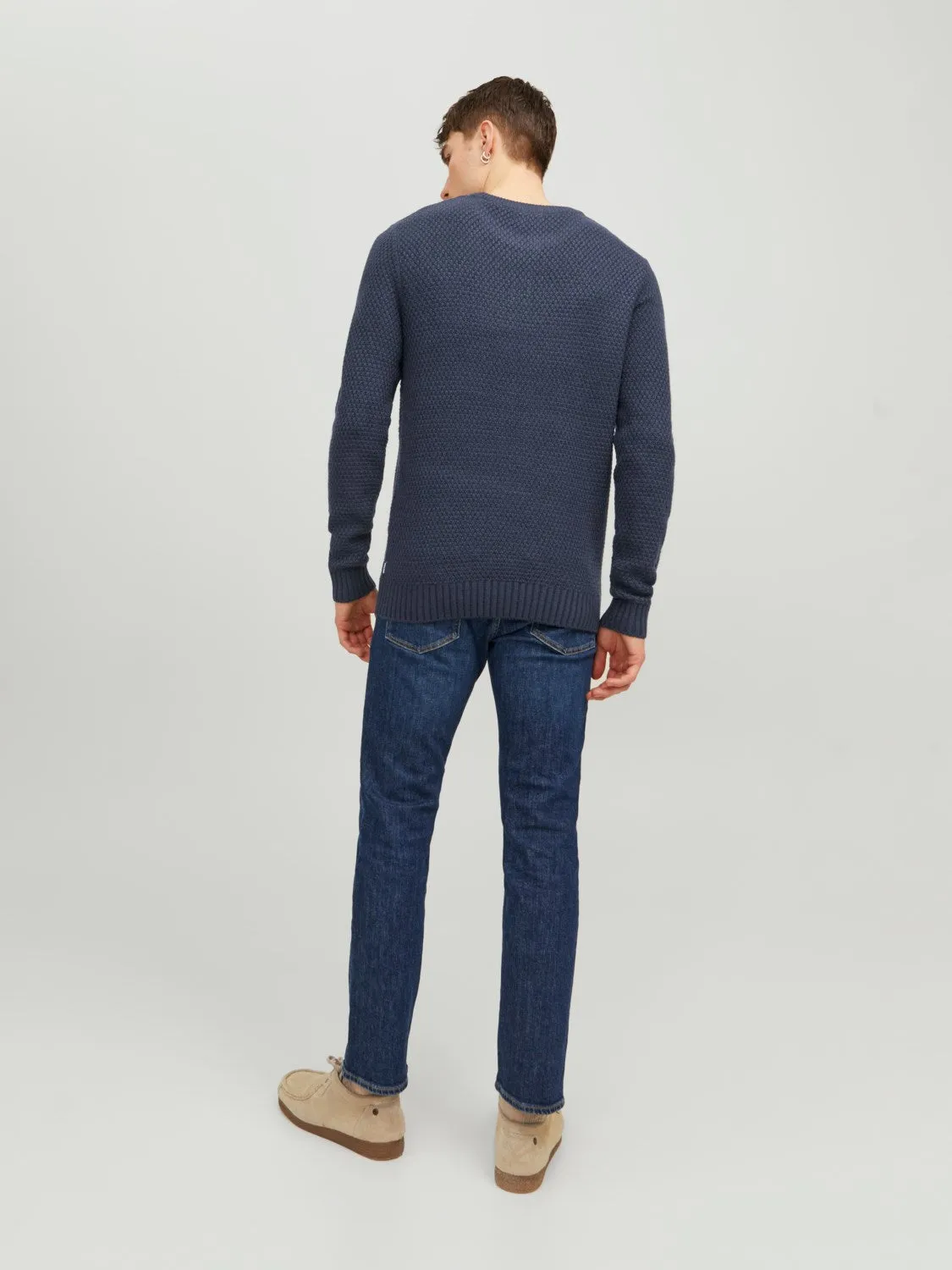 Jack & Jones Mens 'JJCRAIG' Crew Neck Knit Jumper