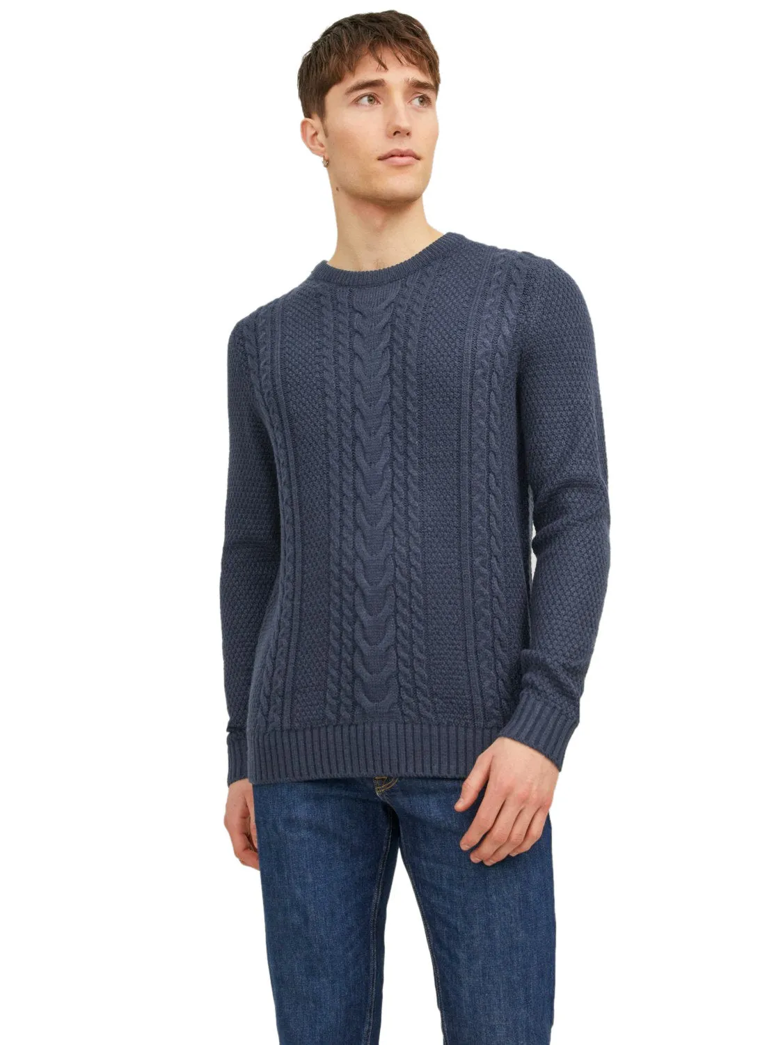 Jack & Jones Mens 'JJCRAIG' Crew Neck Knit Jumper