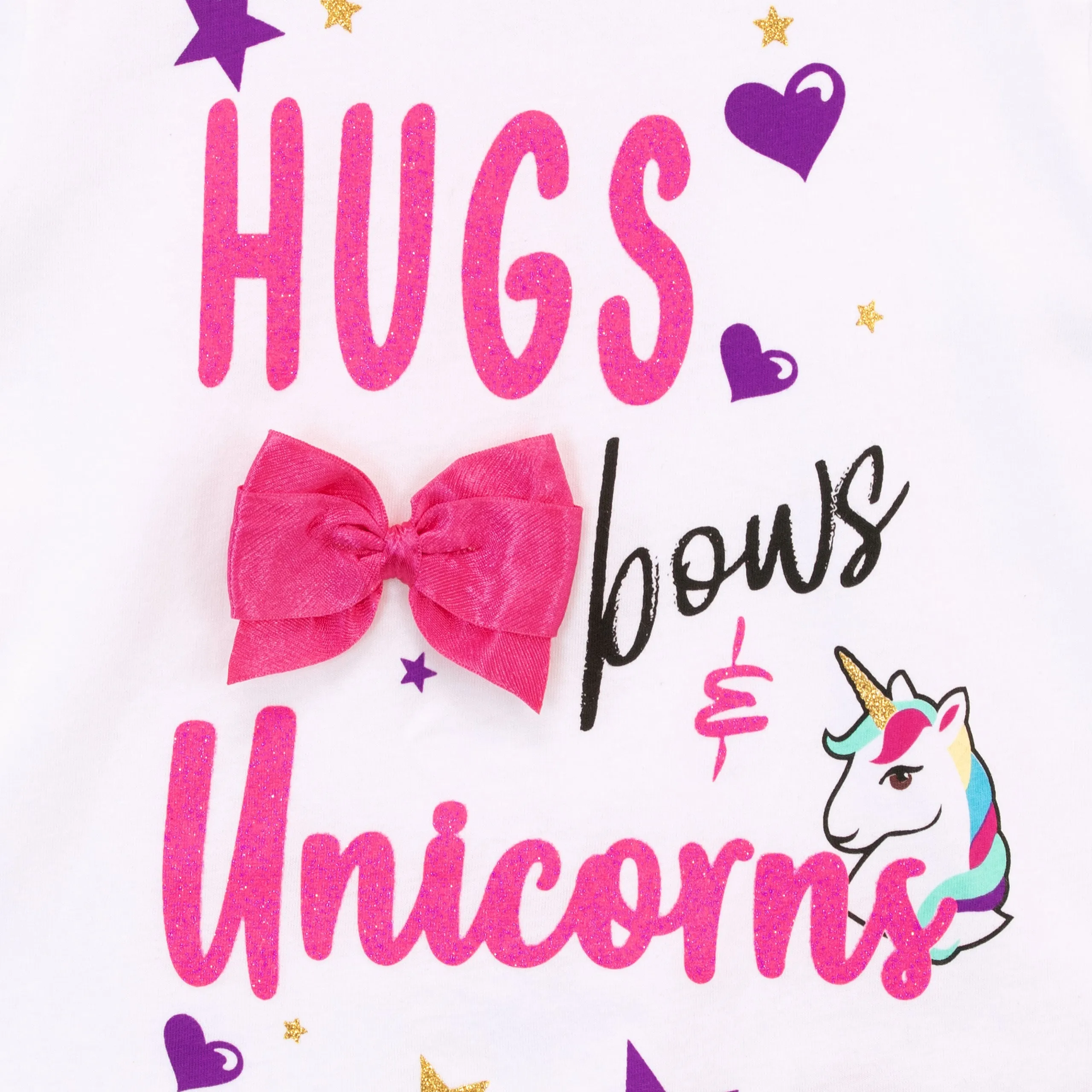 JoJo Siwa T-Shirt - Hugs, Bows, and Unicorns