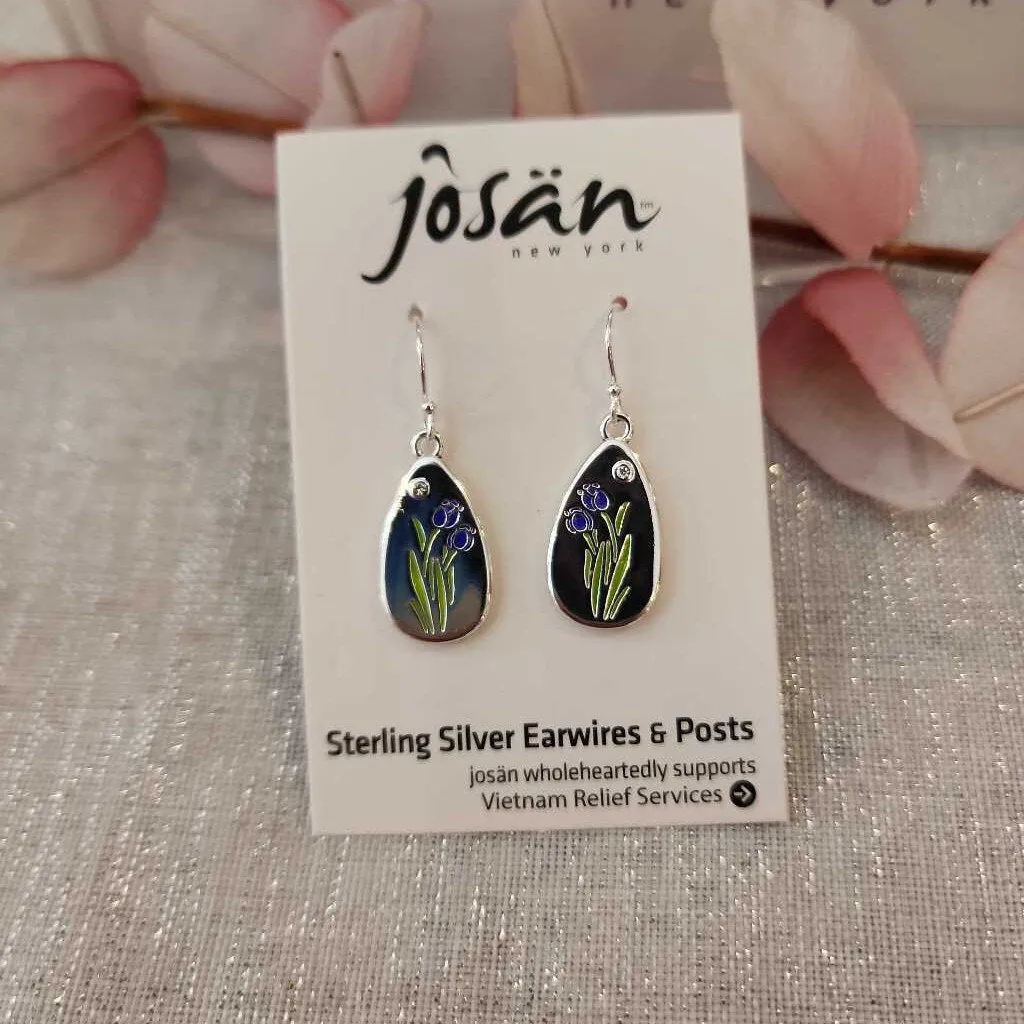 Josan SSW Purple Tulip Earrings