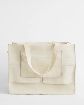 Kiev Cotton Linen Blend Open Tote