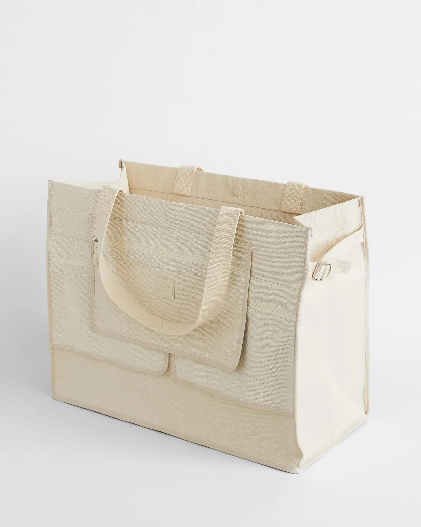 Kiev Cotton Linen Blend Open Tote