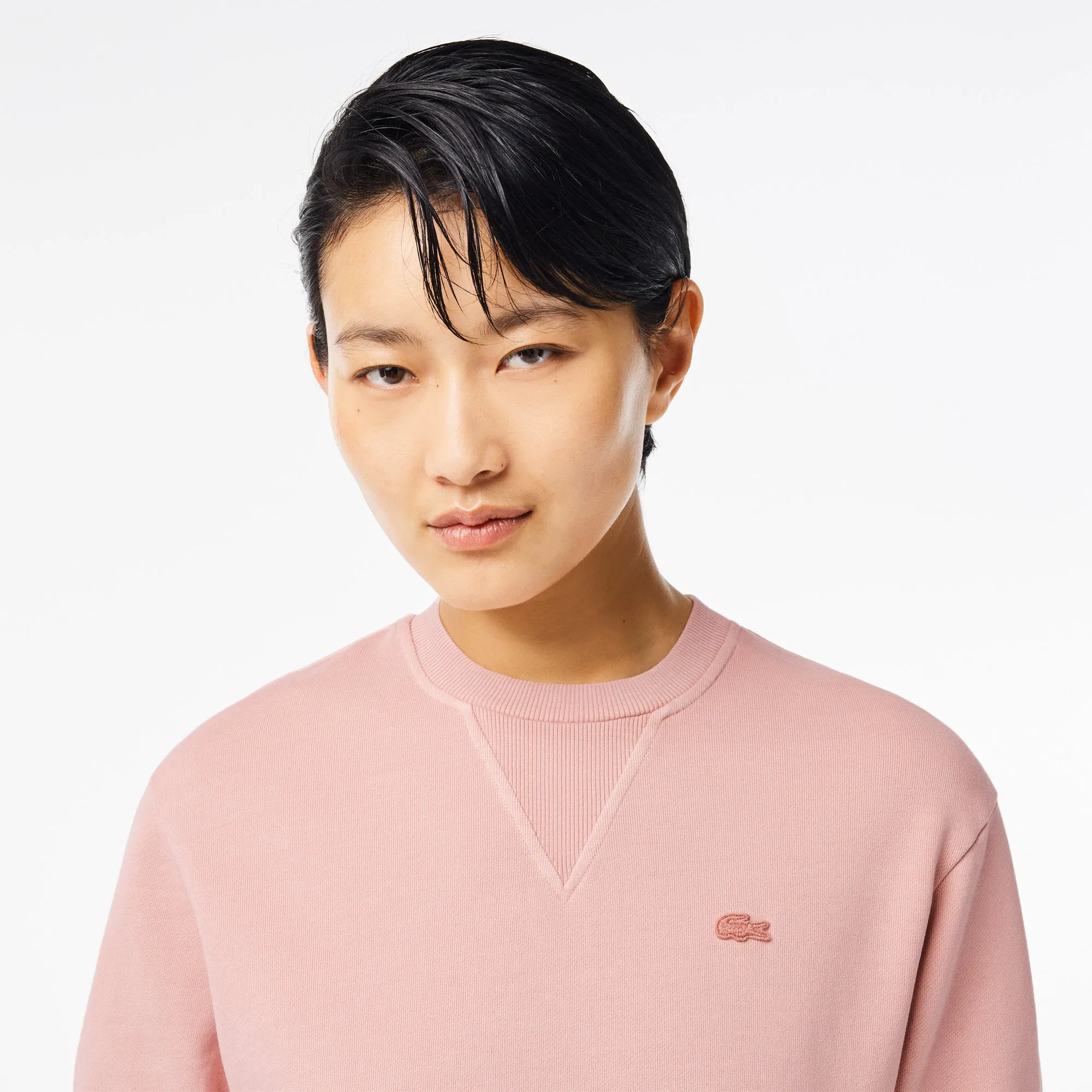 Lacoste Natural Dyed Cotton Fleece T-shirt