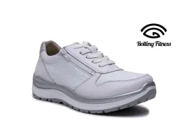 Ladies G-Comfort Lace Shoes Silver/White  R5581WF sale