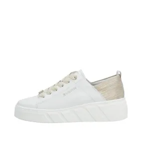 Ladies Rieker Evolution Lace Up Trainers Sneakers White W0502-81 sale