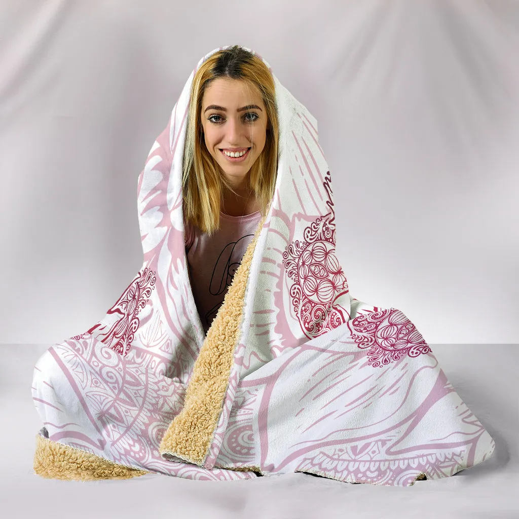 Mandala Paisley Lotus Flower Hooded Blanket