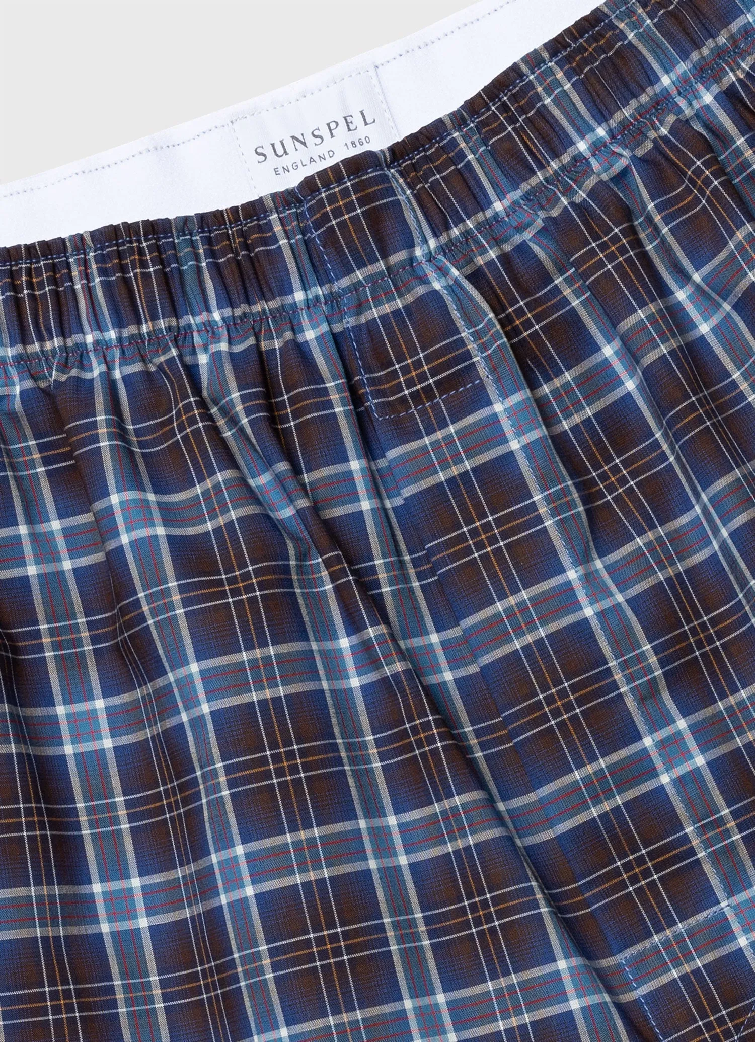 Men's Classic Boxer Shorts in Navy Check