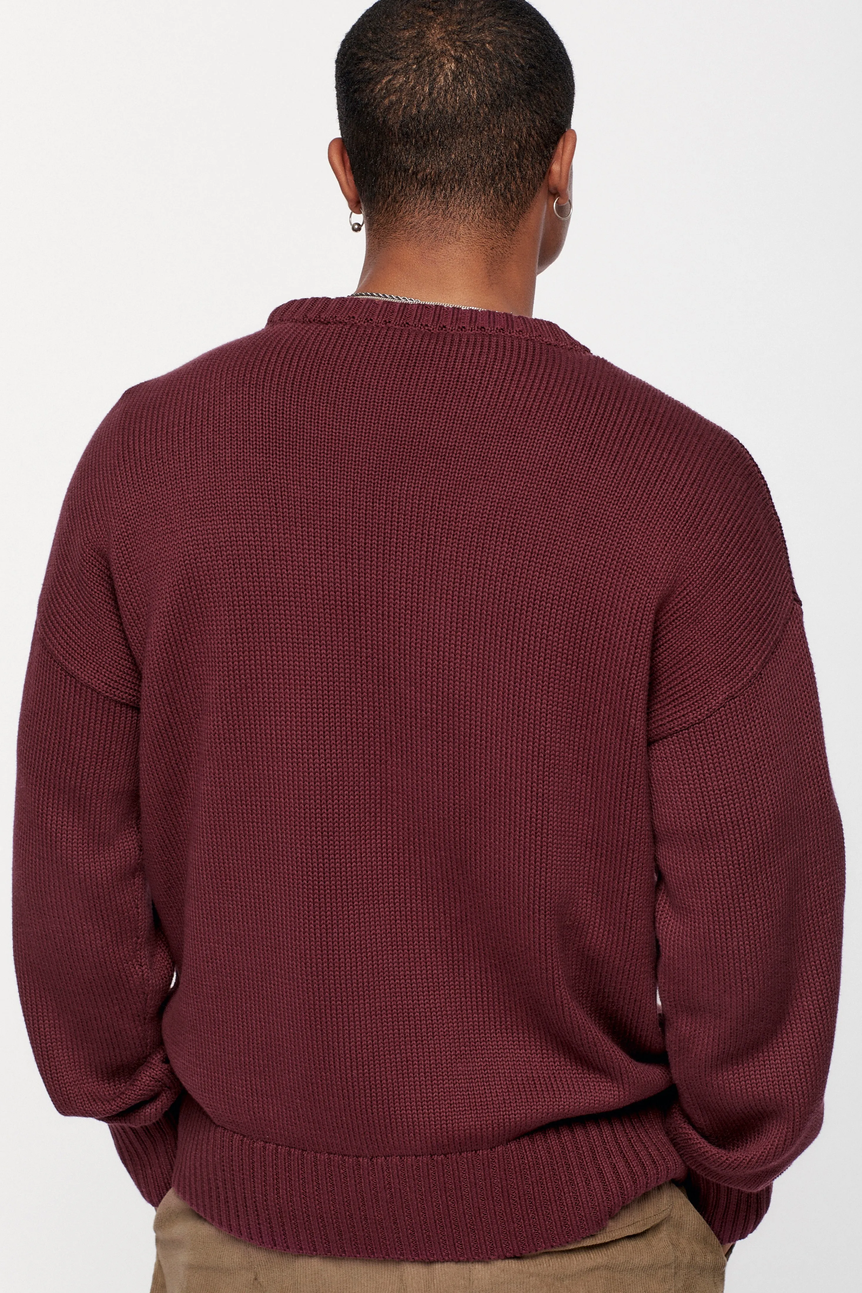 Men's Hamatah Sweater in Port