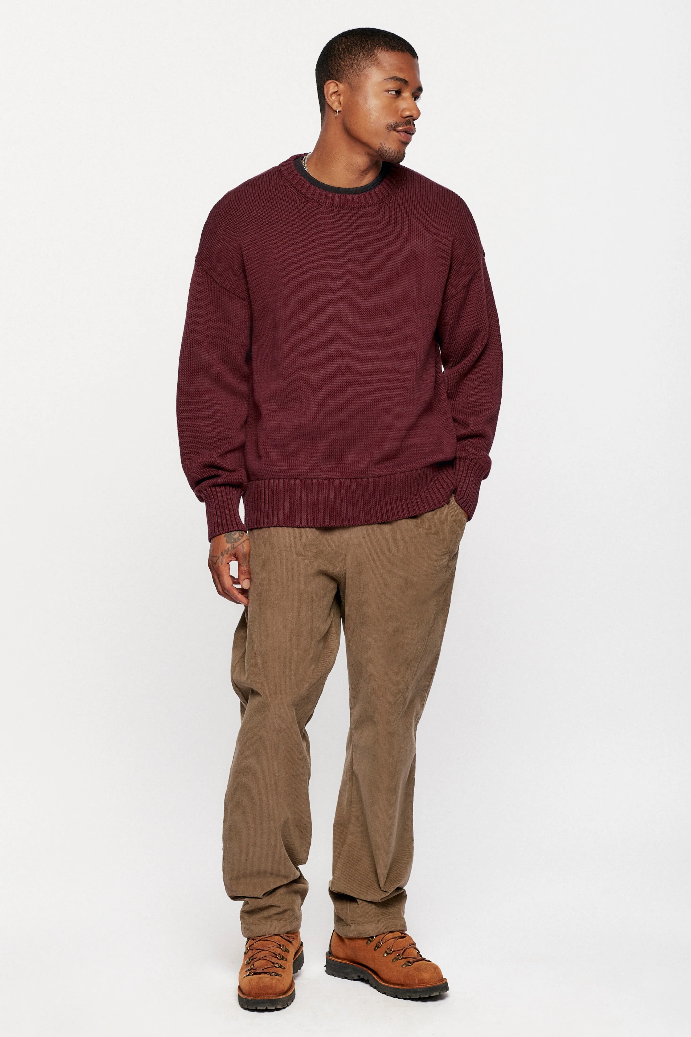 Men's Hamatah Sweater in Port