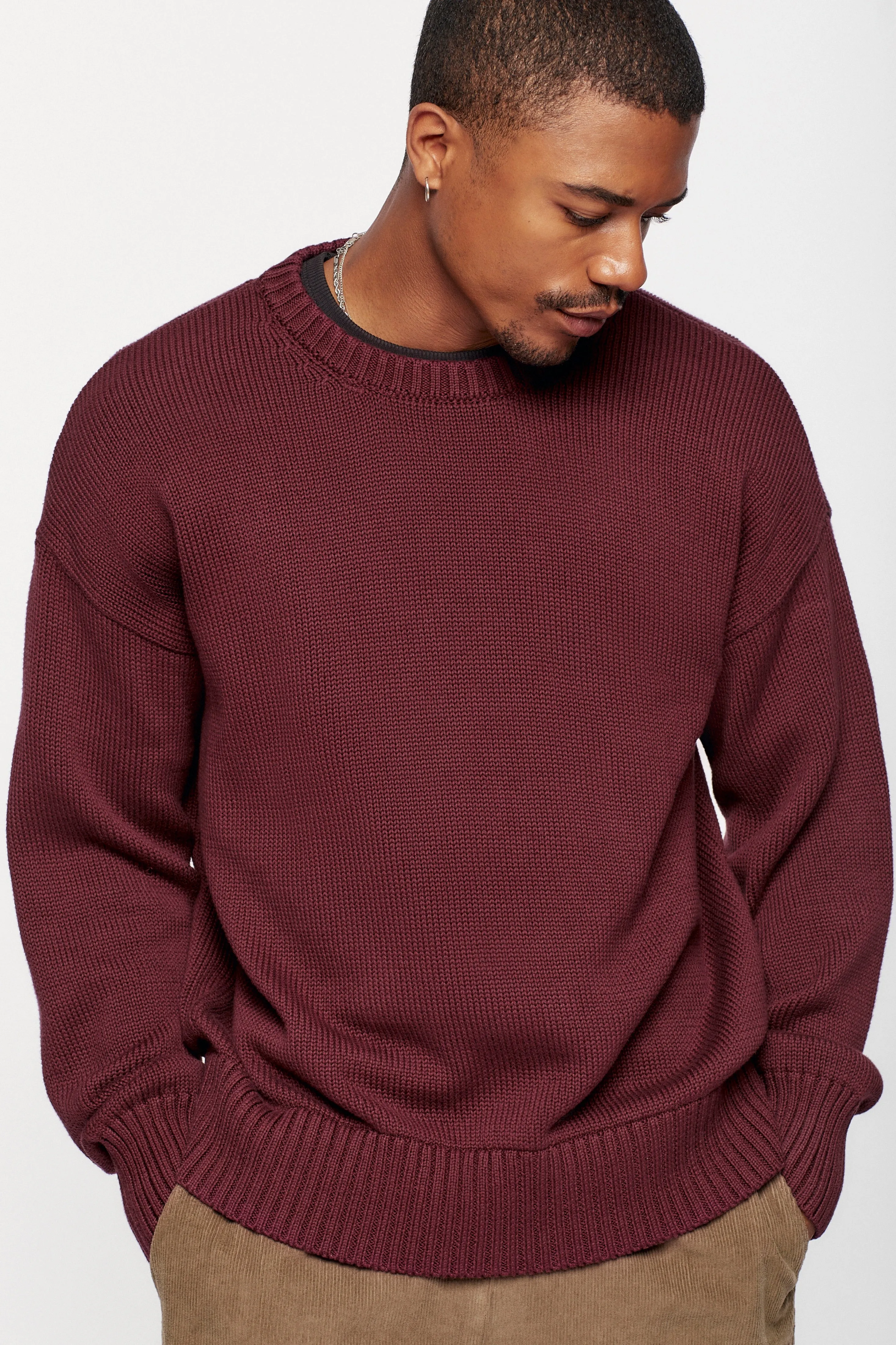 Men's Hamatah Sweater in Port