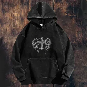 Mens Retro Cross Hoodies