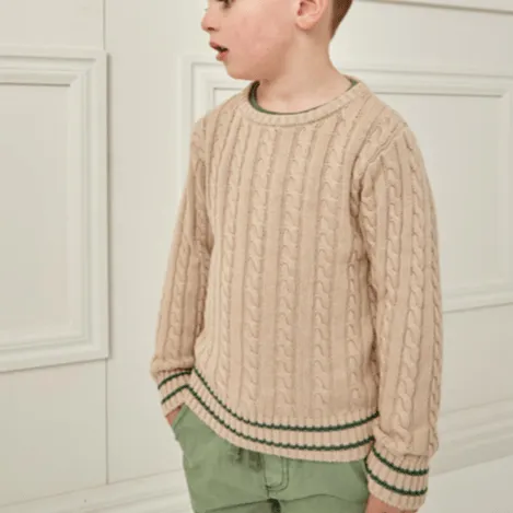 Milky Natural Cable Knit Jumper