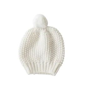 Mini Moss Baby Beanie | Ivory