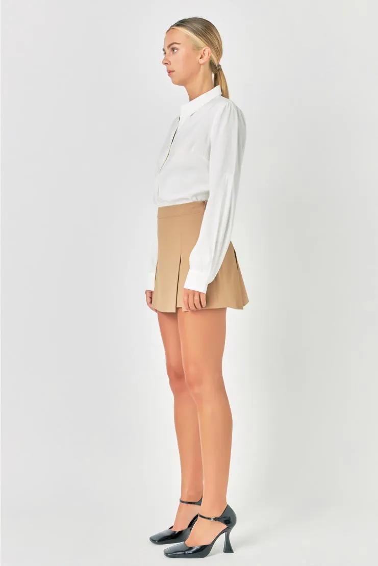 Molly Single Pleat Mini Skort